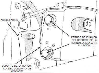 Pernos de la articulaci&oacute;n al soporte de la horquilla dodge neon