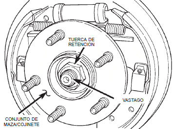Fijaci&oacute;n del cabezal del sensor de velocidad al soporte de freno