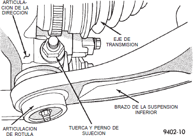 Perno de abrazadera de la articulaci&oacute;n de la direcci&oacute;n de r&oacute;tula