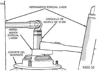 Herramientas de desmontaje de la tuerca de ret&eacute;n del eje del montante